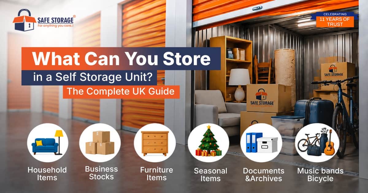What Can You Store in a Self Storage Unit? The Complete UK Guide