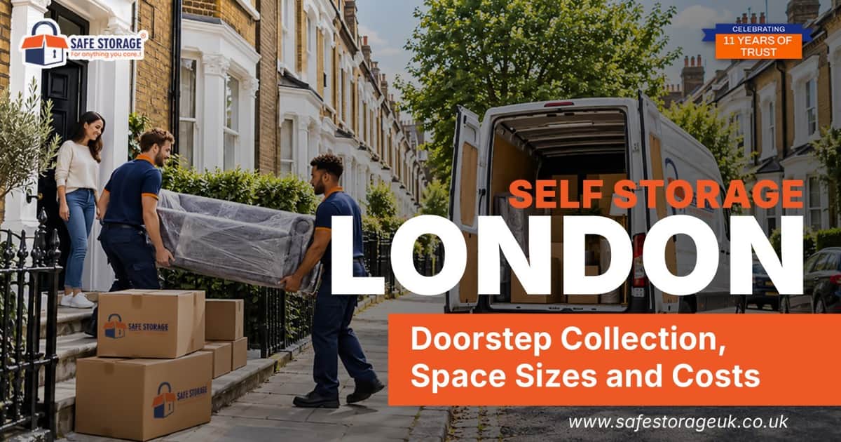 Self Storage London: Doorstep Collection, Space Sizes and Costs